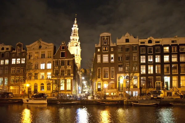 Ámsterdam de noche —  Fotos de Stock