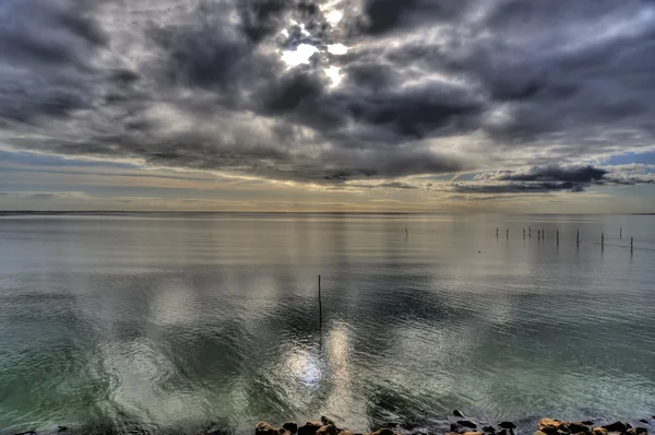 stock image Ijssel lake hdr