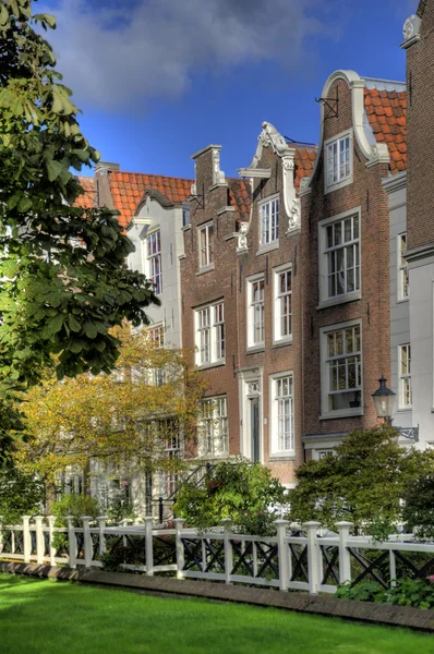 stock image Beguinage in amsterdam hdr