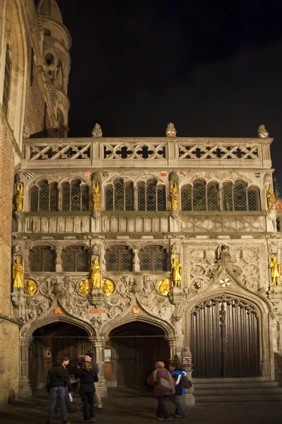 Bruges gece — Stok fotoğraf