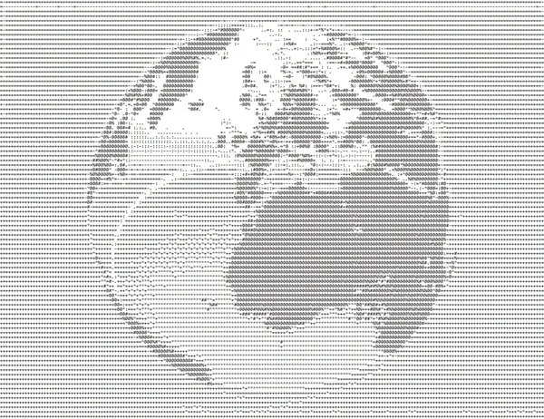 Globe v Ascii-Art — Stock fotografie