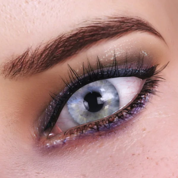 女性の目のデジタル可視化 — ストック写真