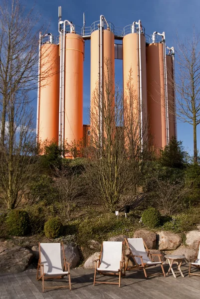 Scene of an orange silo — Stock Photo, Image