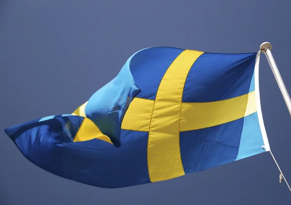 Прапор Швеції — стокове фото