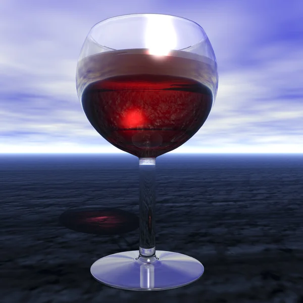 Glas Wein — Stockfoto
