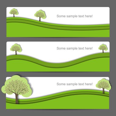 Nature vector banner clipart