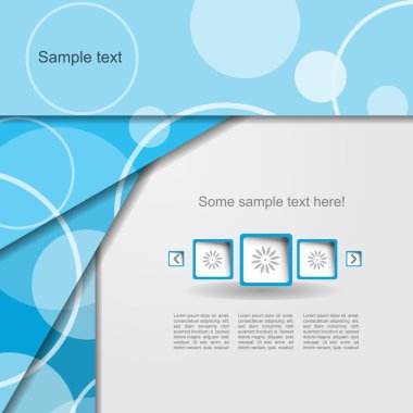 Blue modern portfolio clipart