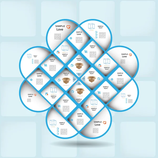 Geometrik Tasarımlı Blue web tasarım
