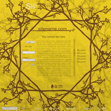 Sarı doğa web tasarım