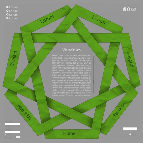 Papier origmai vert — Image vectorielle
