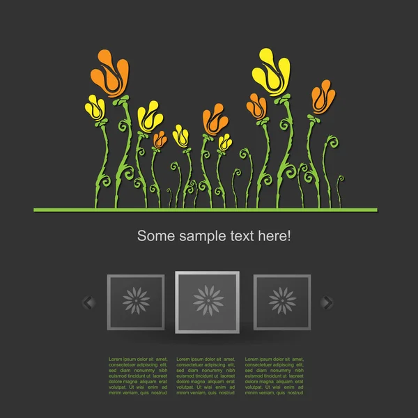 Fleur colorée — Image vectorielle