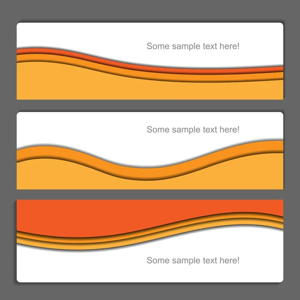Bannière orange — Image vectorielle