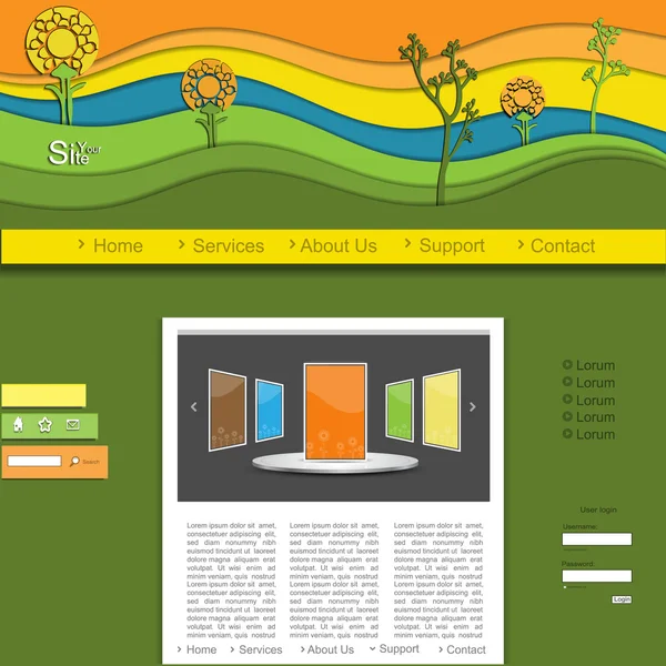 Web coloré — Image vectorielle
