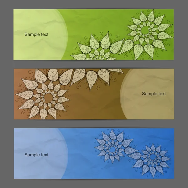 Bannière colorée nature — Image vectorielle