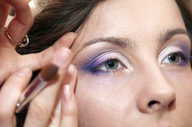 güzel bir kız makyaj