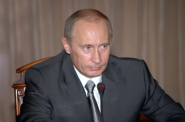 Vladimir Poetin president van Rusland — Stockfoto