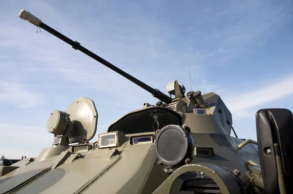 Transportador de pessoal blindado BTR-82 desfile de treinamento — Fotografia de Stock
