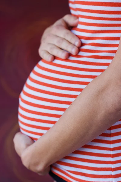 Détail du ventre enceinte — Photo