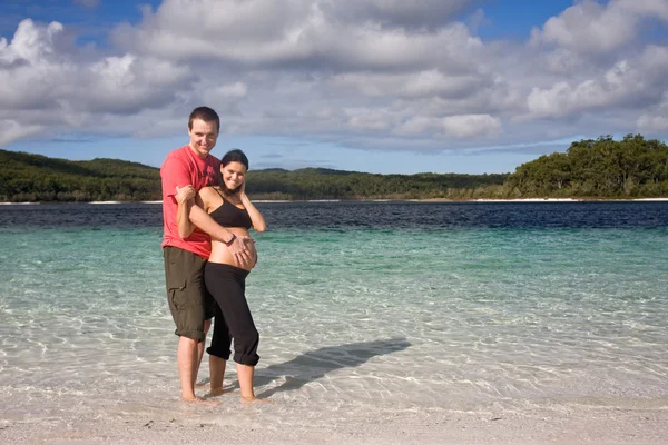 Happy pregnant couple — Stock Photo, Image