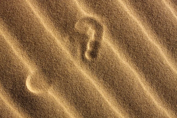 FOOTPRINT IN THE SAND — Stock Photo, Image