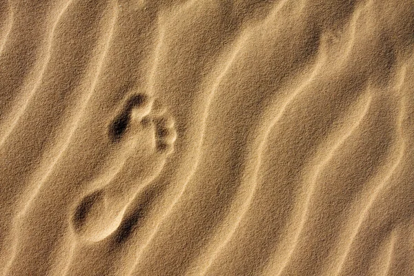 Слід у піску Ліцензійні Стокові Фото