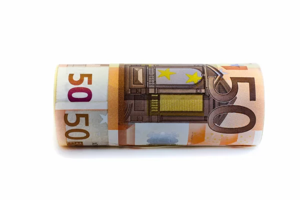 Денежные знаки преимущества 50 евро — стоковое фото