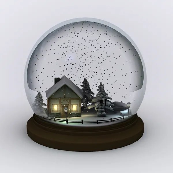 Snow globe (scene) — Stock Photo, Image