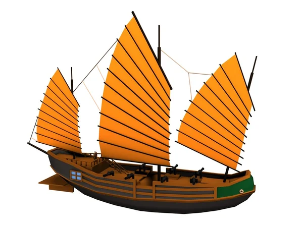 Chinesisches Piratenschiff — Stockfoto