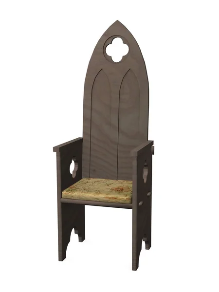 Cadeira gótica — Fotografia de Stock