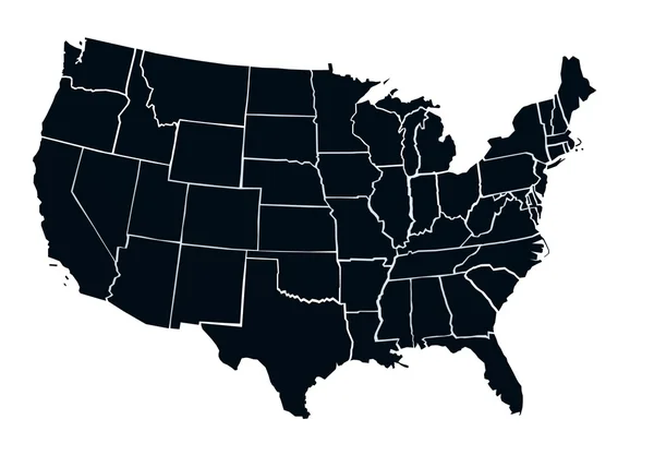 Kaart Verenigde Staten Stockafbeelding