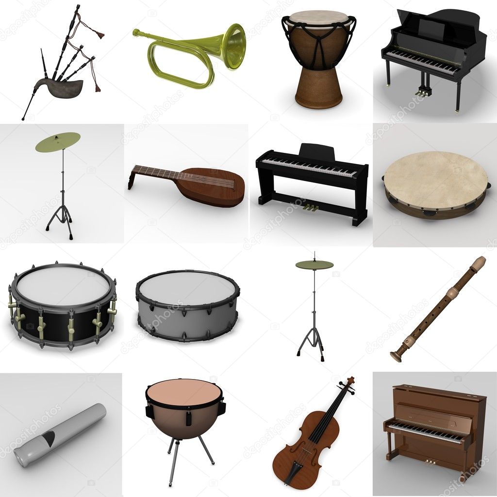 Musical instrument — Stock Photo © 3drenderings 10075415