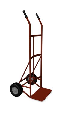 Sack truck clipart