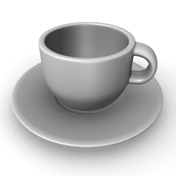 Plate and cup — Stock Photo, Image