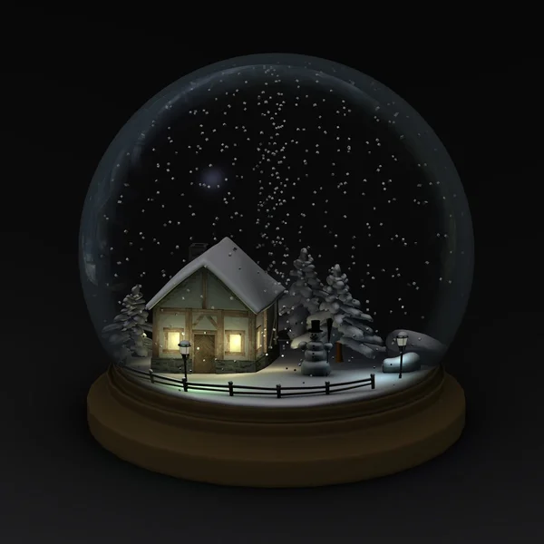 Snow globe (scene) — Stock Photo, Image