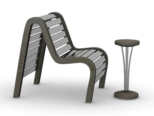 Tisch und Stuhl — Stockfoto