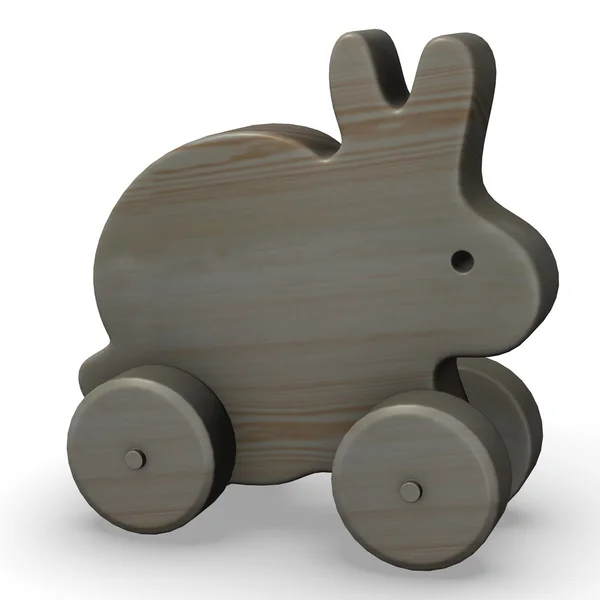 Coniglietto di legno — Foto Stock