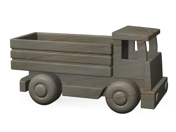 Fából készült autó — Stock Fotó