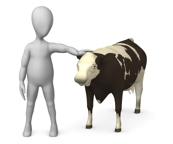 Символ з коровою — стокове фото