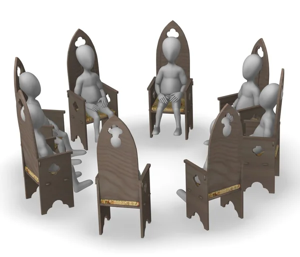 Gotische stoel — Stockfoto