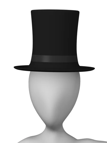 Carácter con sombrero — Foto de Stock