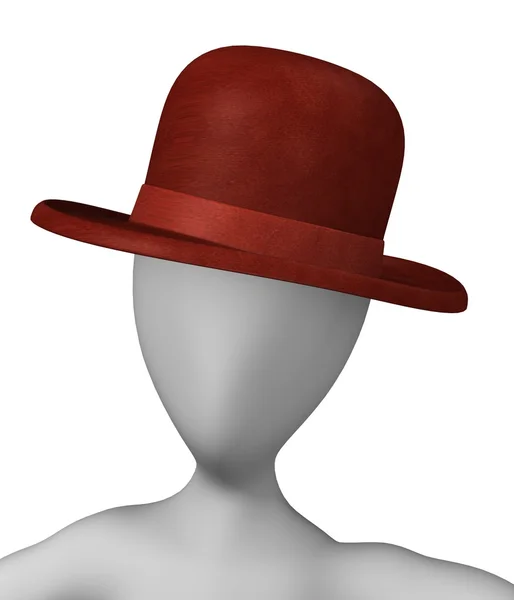 Şapka karakteri — Stok fotoğraf