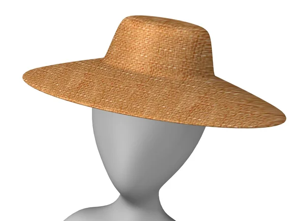 Postać z kapeluszem — Zdjęcie stockowe