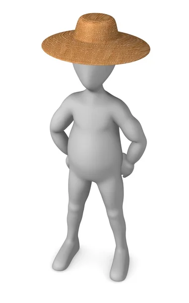 Character with hat — Stock Photo, Image