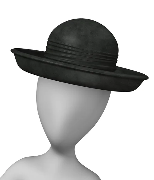 Karaktär med hatt — Stockfoto