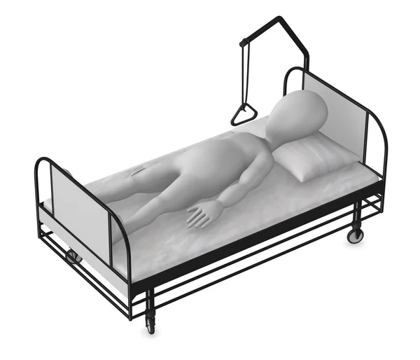 Лікарняне ліжко — стокове фото