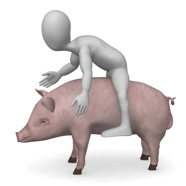 Чоловічий свиня — стокове фото