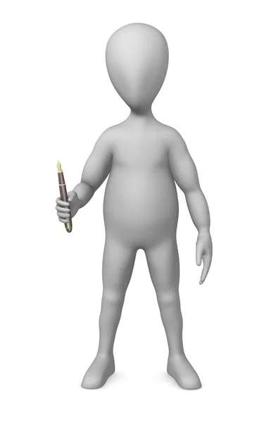 Персонаж с ручкой — стоковое фото