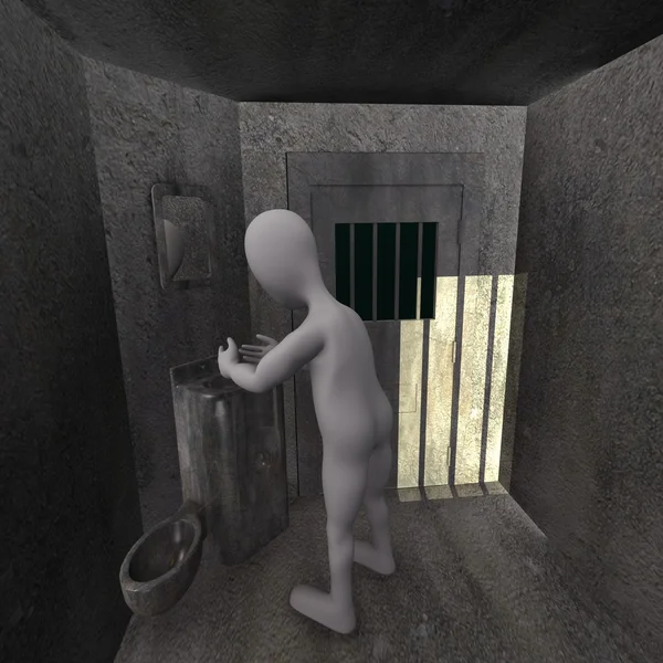 Vězeňská cela — Stock fotografie