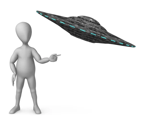 stock image Character with ufo