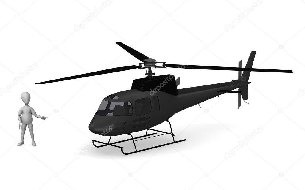 Helicóptero — Fotografias de Stock © 3drenderings #10085680
